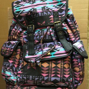 Candie’s Multi-Colored Geometric Backpack
